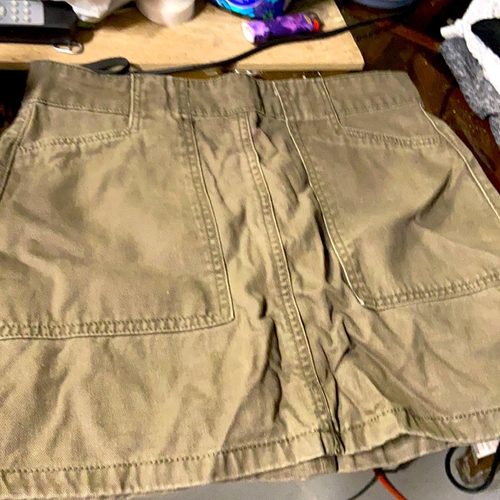 Forever 21 ss mall green denim skirt